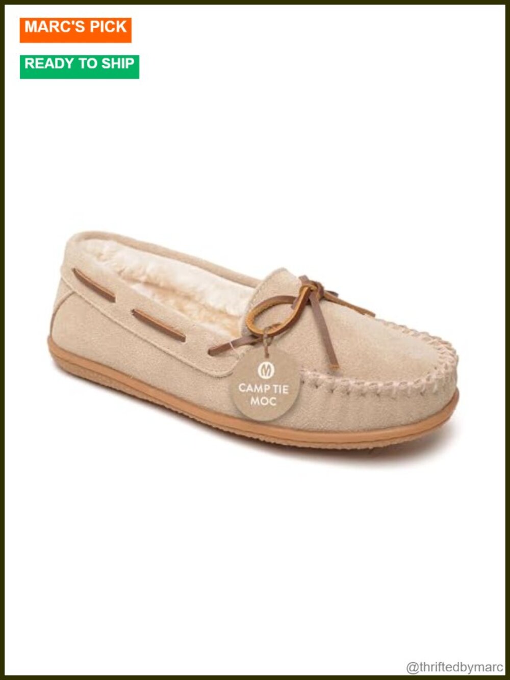 Women's Suede Mocc with Faux Fur Lining Indoor Outdoor